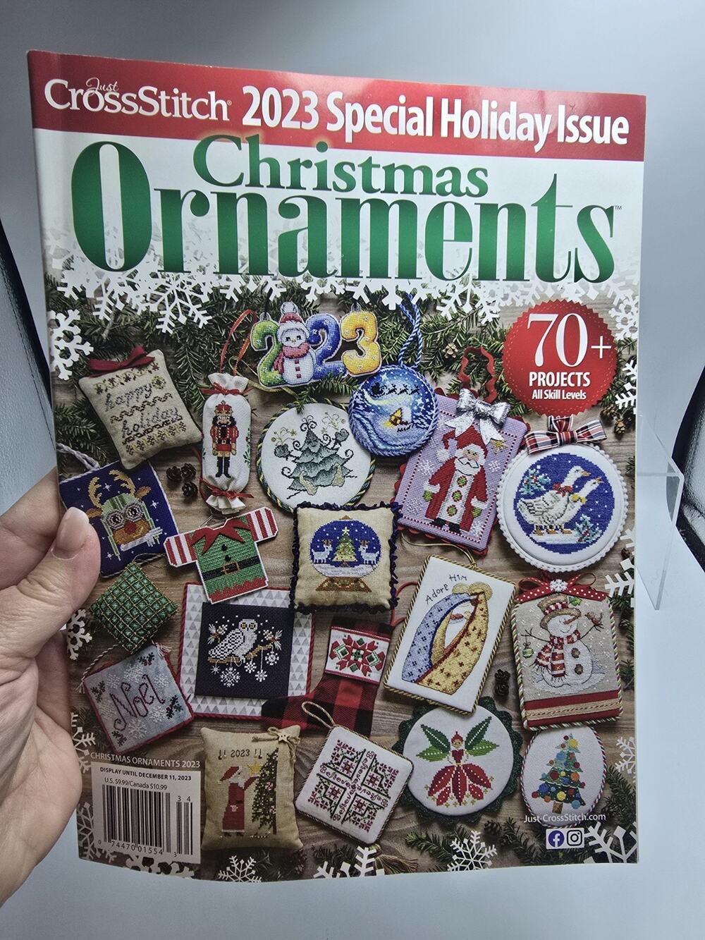 JUST CROSS-STITCH CHRISTMAS Ornaments Magazine 2023 Special Holiday Issue
